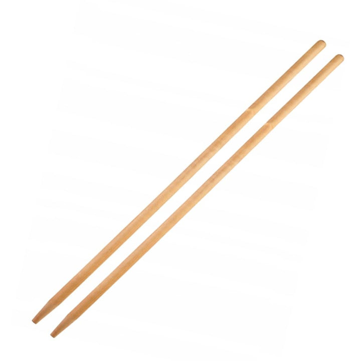 Generisch 2er Set Holzstiel 150 cm – Laubrechenstiel Ø 28 mm – stabiler Gerätestiel aus Buchenholz –