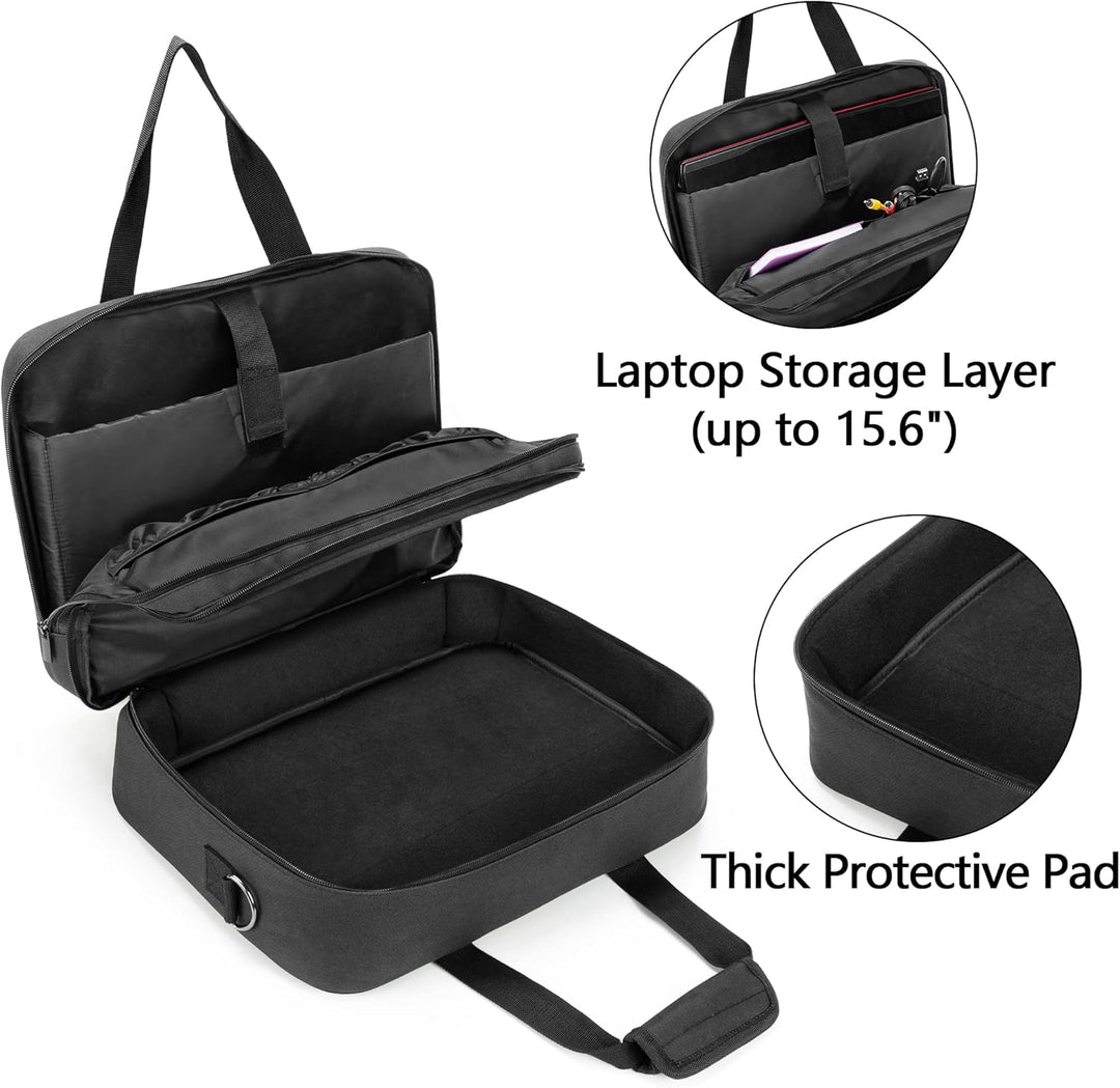 SAMDEW Doppellagige Aufbewahrungstasche für Tragbare Mobile Drucker, Kompatibel mit HP Tango/Tango X