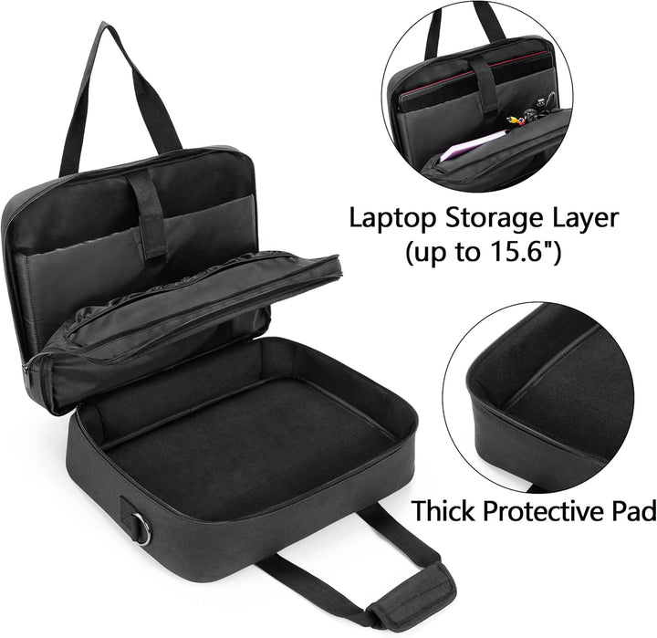 SAMDEW Doppellagige Aufbewahrungstasche für Tragbare Mobile Drucker, Kompatibel mit HP Tango/Tango X