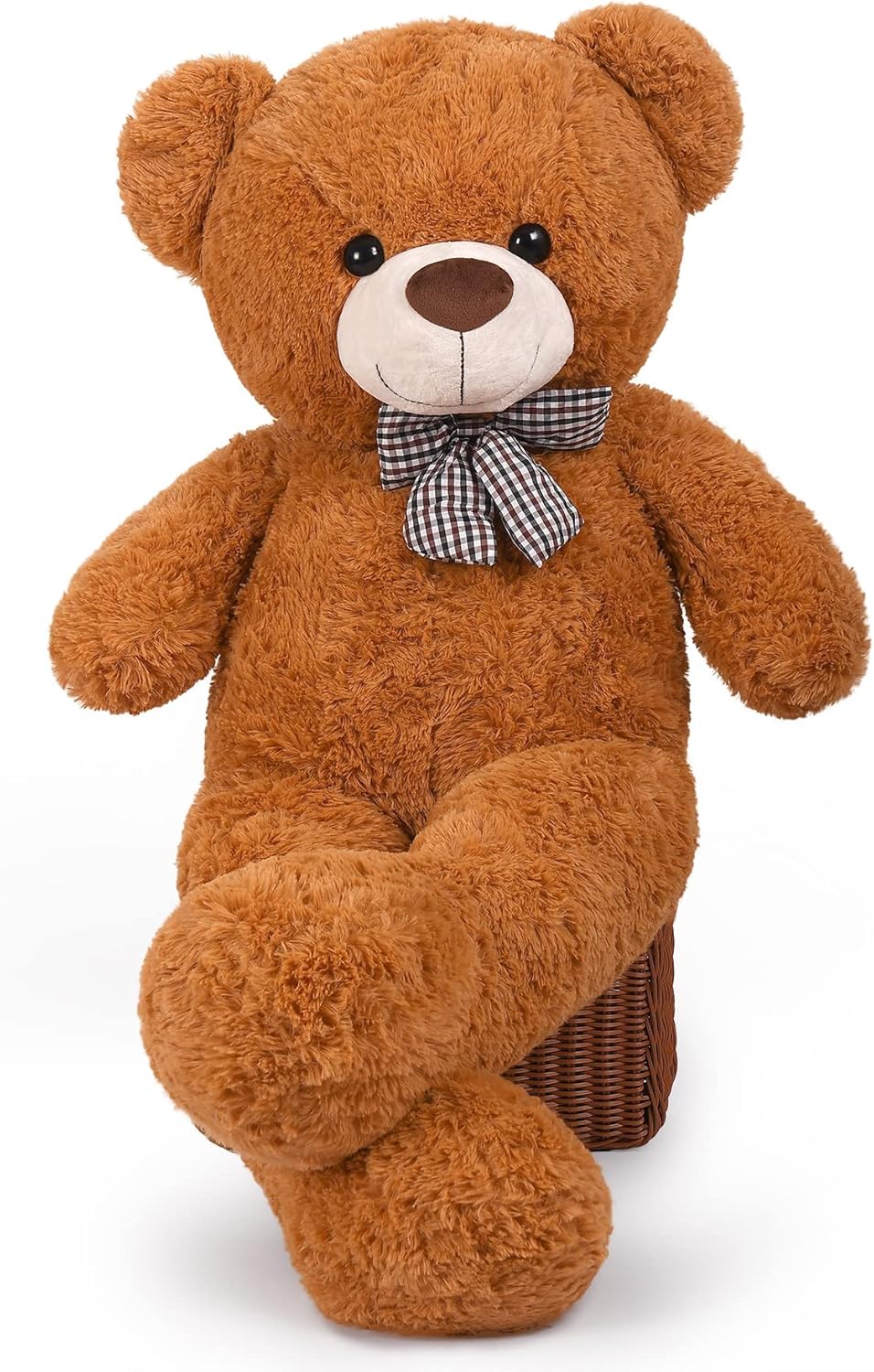 XL Teddybär Grosser Bär 110 cm gross Riesen Teddy Bär Stofftier Plüschtier Kuscheltier Geschenk für