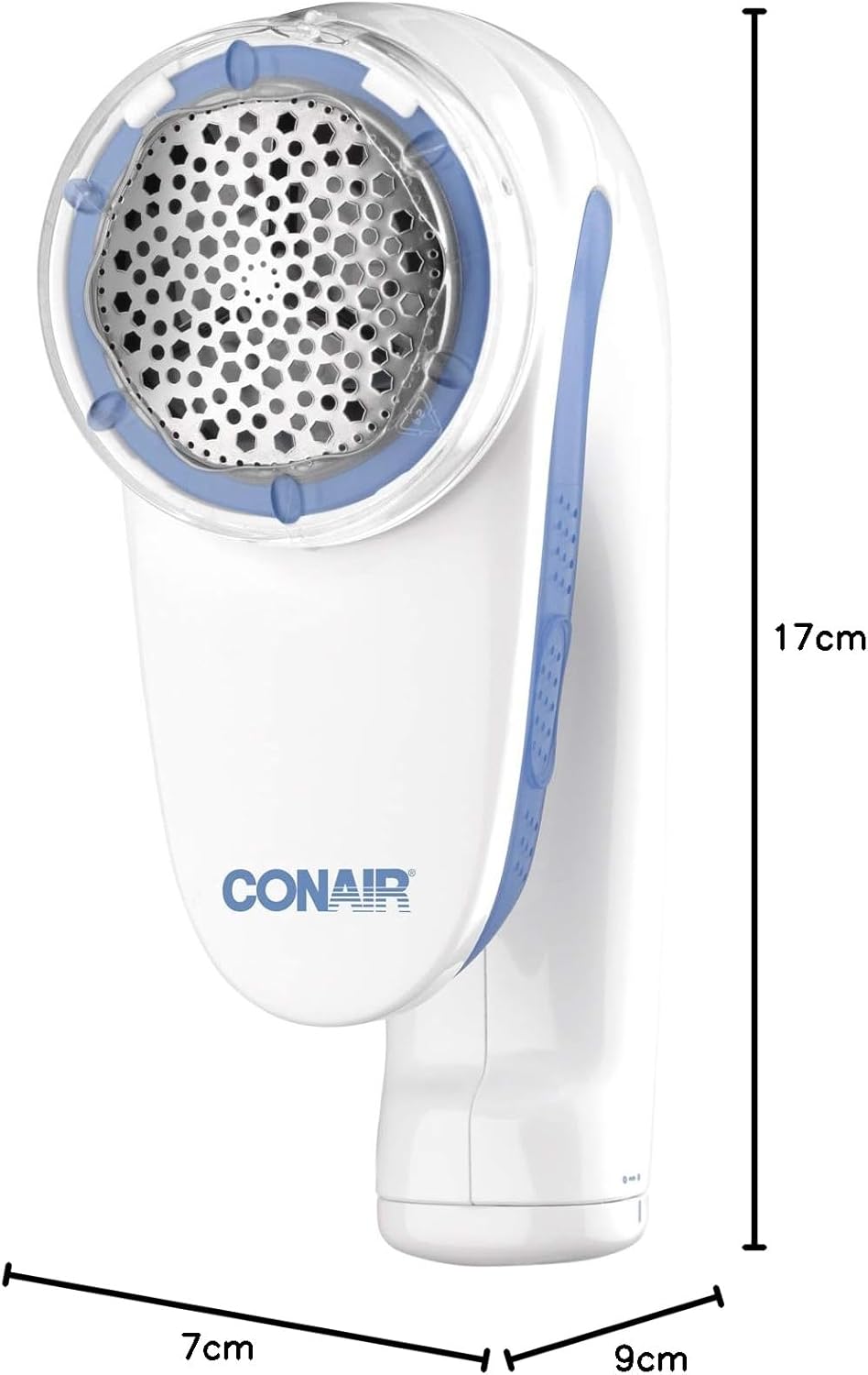Conair Fusselentferner, Batteriebetriebener Fusselrasierer für Kleidung und Stoffe, Ergonomischer Gr