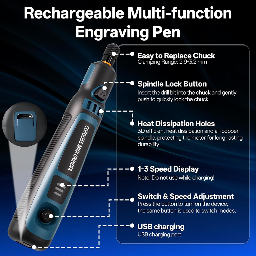 Akku Multifunktionswerkzeug Rotationswerkzeuge Multifunktionswerkzeuge Polierwerkzeug, Gravierstift