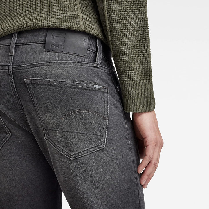 G-Star Herren Jeans 3301 Slim Style Jeans 29W / 30L Grau (Worn in Black Onyx Restored 51001-b479-d10