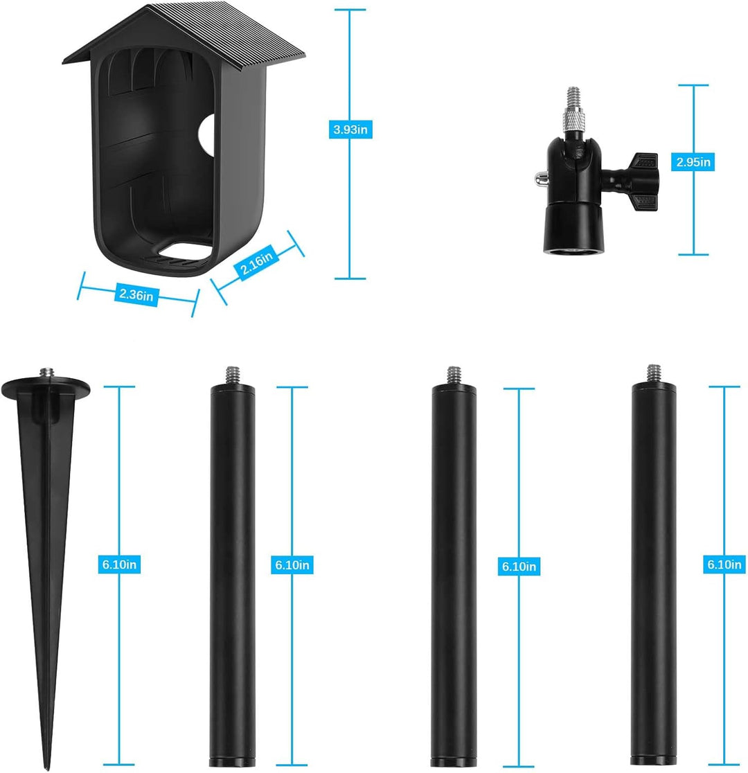 HOLACA Kamera Silikonhülle Kompatibel mit euf Security eufCam S300 3C, ABS-Silikonhülle + Kegelförmi