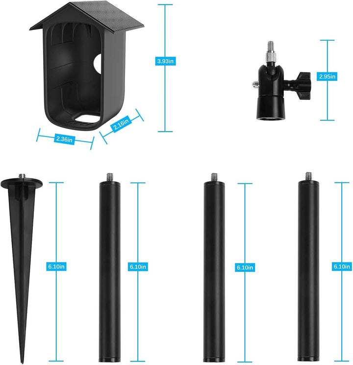HOLACA Kamera Silikonhülle Kompatibel mit euf Security eufCam S300 3C, ABS-Silikonhülle + Kegelförmi