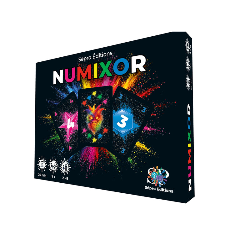 NUMIXOR Kartenspiel – schnelles Familienspiel für 2–8 Spieler ab 7 Jahren | 20 Minuten Spielzeit, ei