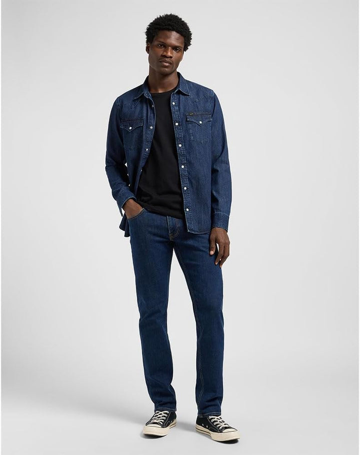 Lee Herren Jeans Daren Zip Fly_Old 28W / 32L Dark Ocean