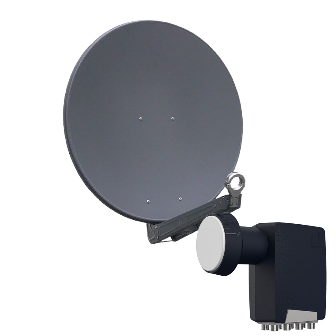 Gibertini OP 85 SE - Alu-Antenne - anthrazit - 8 Teilnehmer mit Octo-LNB 8 Teiln. mit Octo-LNB Anthr
