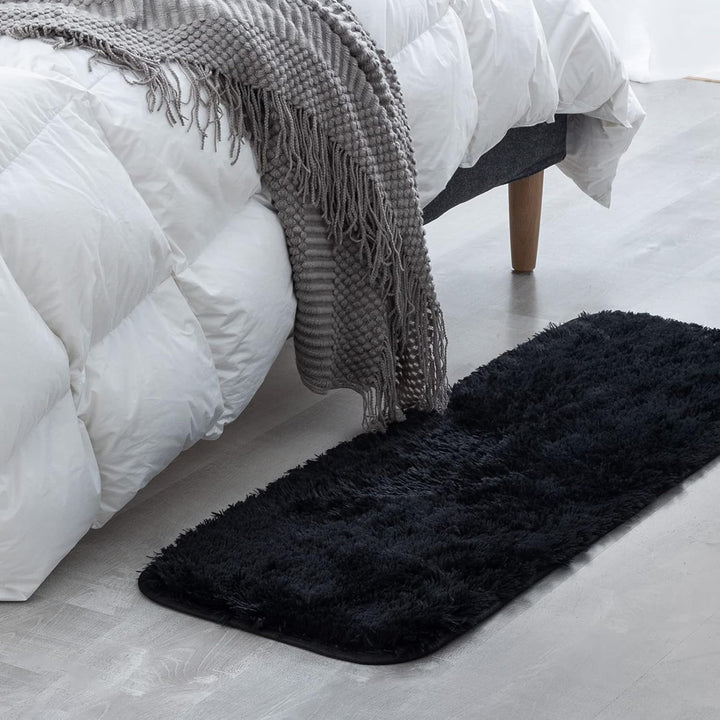 CHOSHOME Teppich Wohnzimmer Moderner Flauschiger Teppiche, Anti-Rutsch Unterseite Waschbarer Teppich