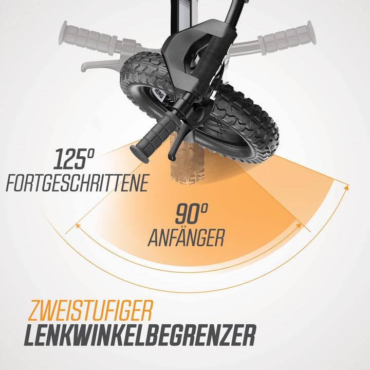 BERG Biky Cross Laufrad | ab 2 Jahren | 12 Zoll | Kinder Laufrad mit Handbremse | Luftreifen | Höhen