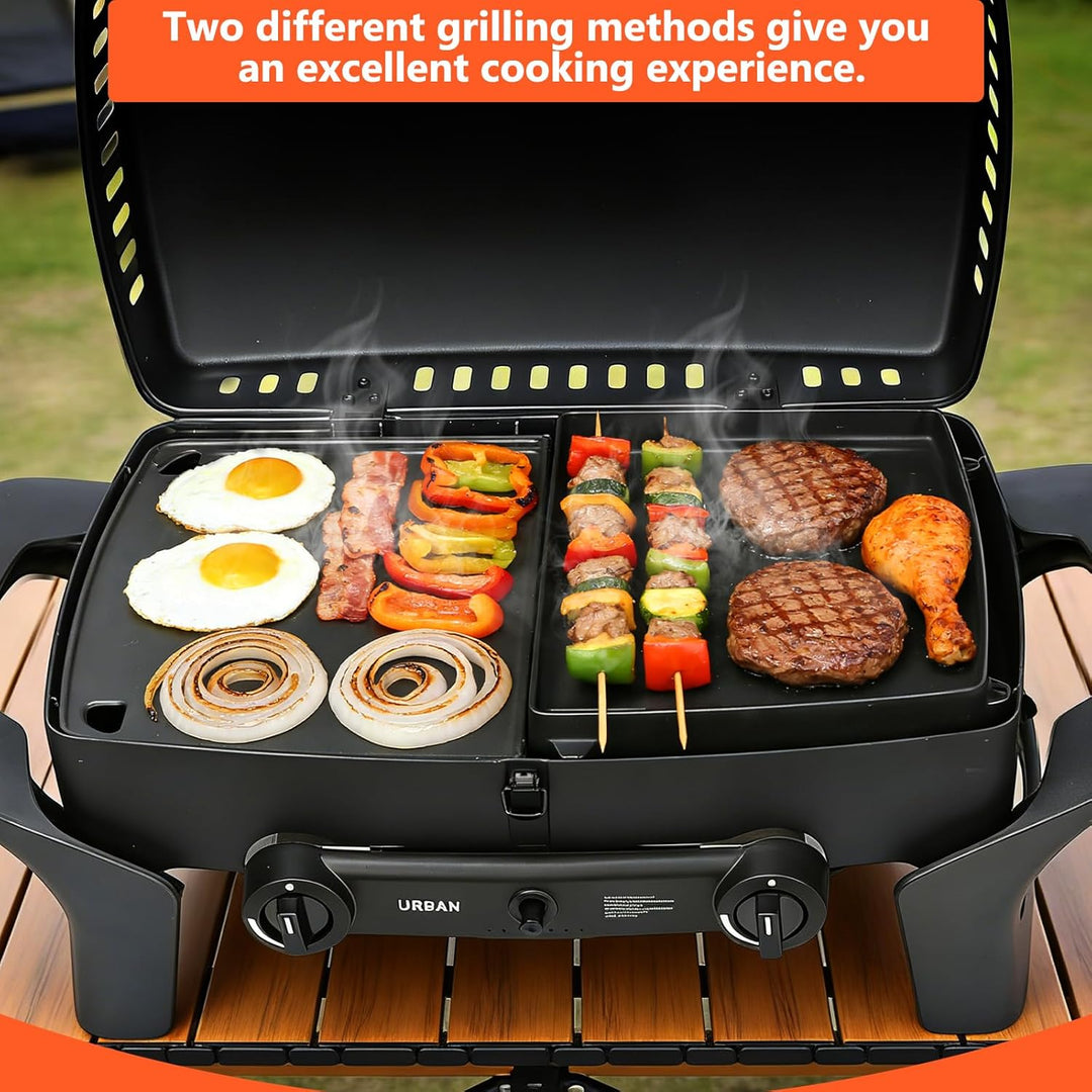 32 x 24cm Gusseisen Grill-Wende-Platte für Enders Urban, Urban Pro, Explorer, Explorer Pro, Grillpla