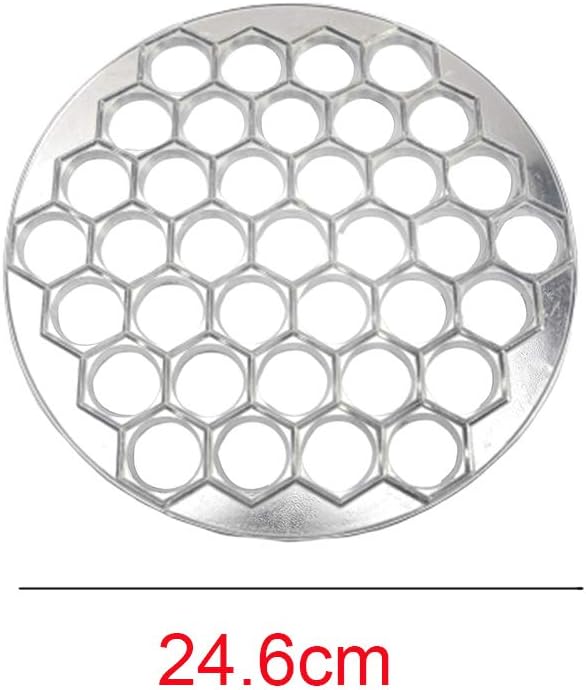 Teigtaschenformer, Aluminiumlegierung, Silber, 37 Löcher, Spülmaschinenfest, Manuell
