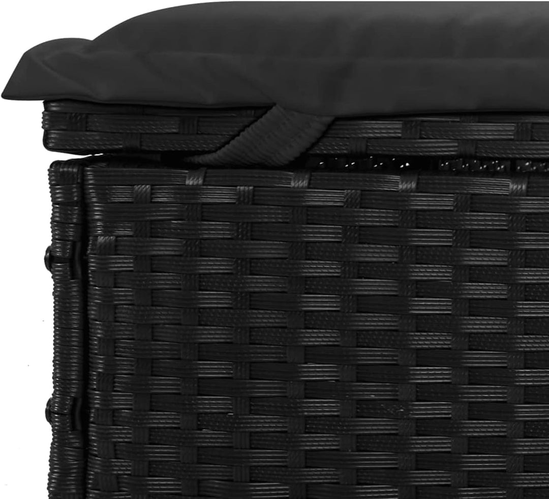 Yolola Sonnenliege mit Dach, Gartenliege mit Runddach, Poly Rattan, bis 150 kg belastbar, Rückenlehn