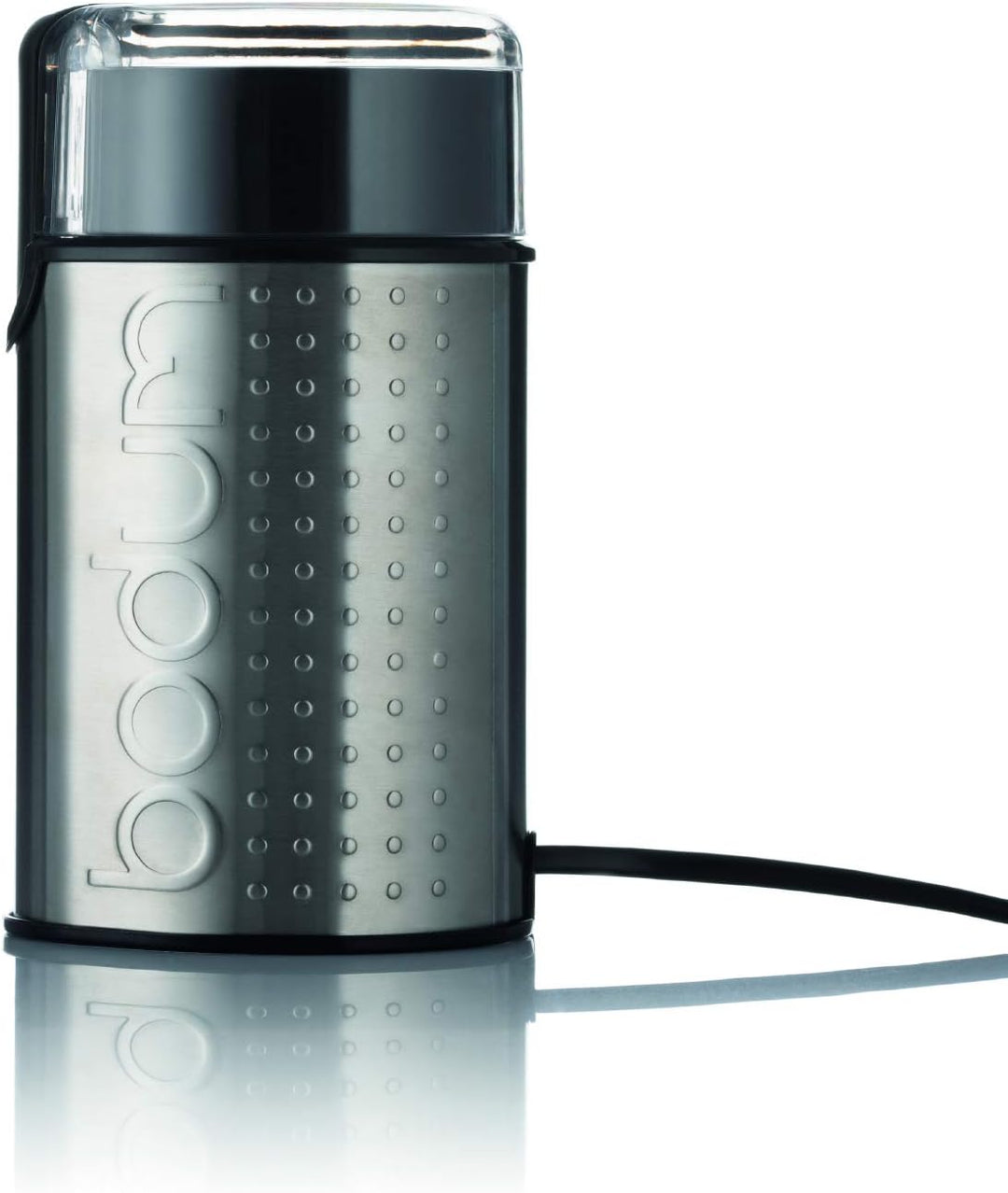 Bodum 11160-57EURO-4PL BISTRO Elektrische Kaffeemühle, 150 W, Edelstahl, Chrom matt