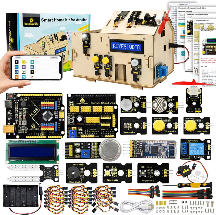 KEYESTUDIO Smart Home Kit Ultimate Starter Kit, Kompatibel mit Arduino IoT Vollständigster Elektroni