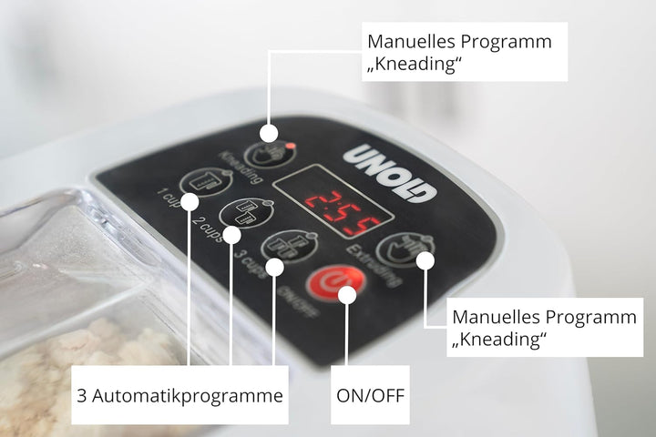 Unold 68820 Nudelmaschine Nora, Perfekte Nudeln Selbstgemacht, bis zu 700 g frischen Nudelteig, einf