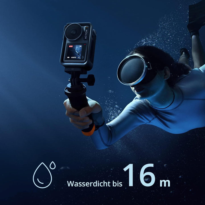 DJI Osmo Action 3 Adventure-Combo - 4K HDR Action-Cam, 10-Bit Farbtiefe, wasserdicht, HorizonSteady,