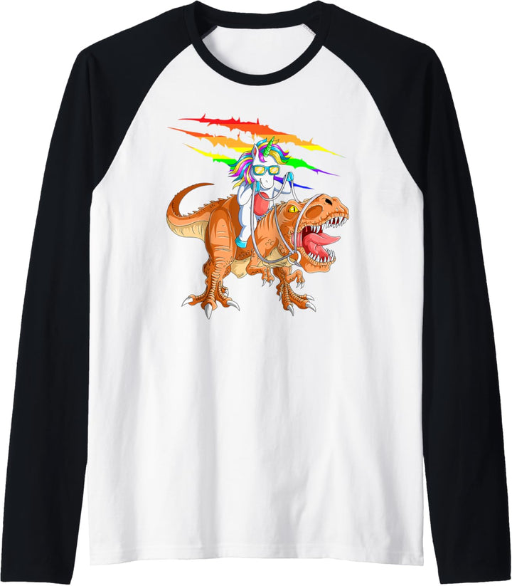 Einhorn Drachen Fabelwesen - Unicorn Raglan