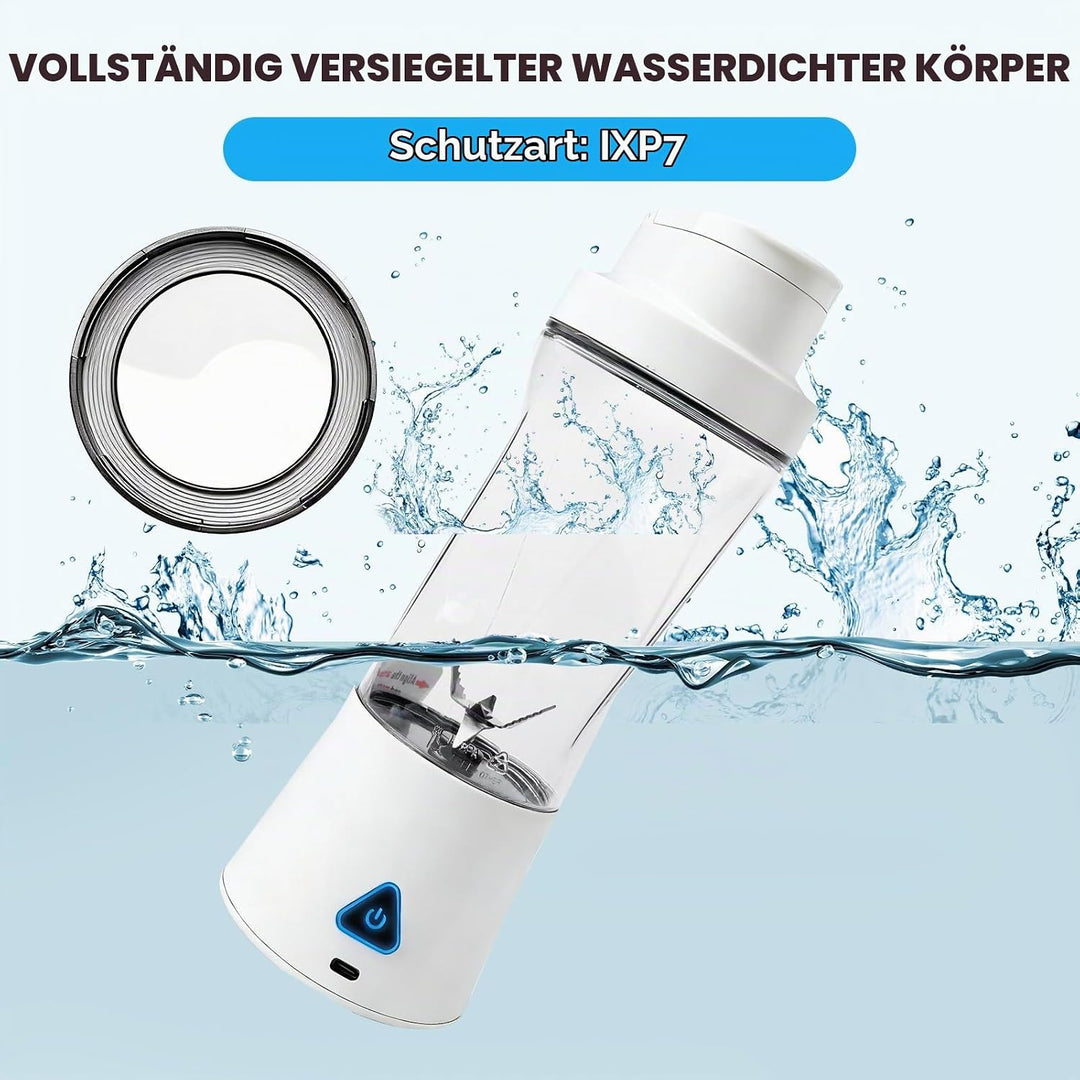 Smoothie Maker to Go, 700ml Elektrischer USB-Entsafter, Mini-Standmixer Und Smoothie-Maker Mit Sechs