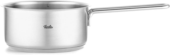 Fissler Pure Collection / Edelstahl-Stielkasserolle (Ø 16 cm, 1,4L) inkl. Schüttrand, Innenskalierun