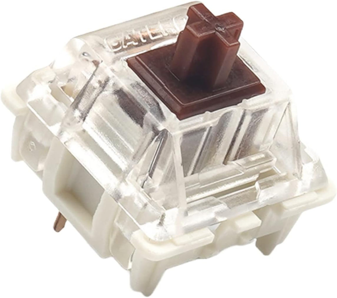 Packung mit Gateron ks-9 Tastenschaltern für Mechanische Tastaturen | Platte Montiert (Gateron Brown