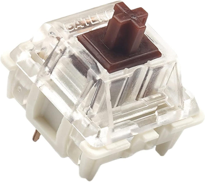 Packung mit Gateron ks-9 Tastenschaltern für Mechanische Tastaturen | Platte Montiert (Gateron Brown