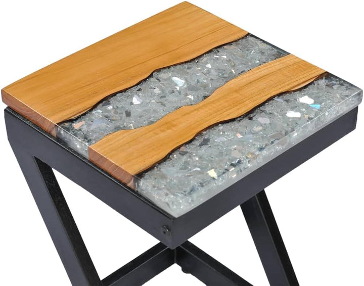 vidaXL Teakholz Massiv Couchtisch Beistelltisch Wohnzimmertisch Kaffeetisch Sofatisch Holztisch Mass