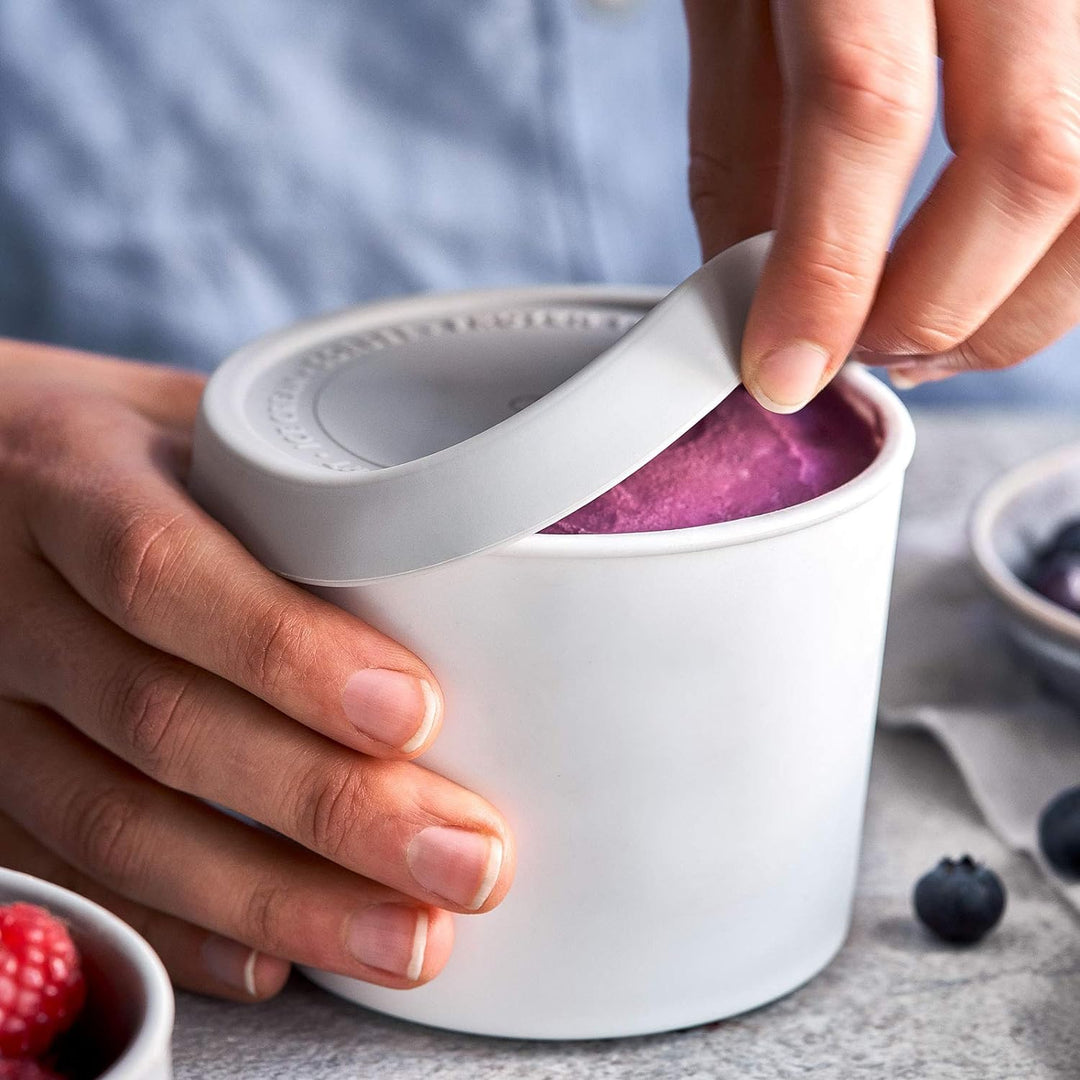 SPRINGLANE 4er-Set Eisbehälter für Speiseeis 400 ml, Aufbewahrungsbehälter, Gefrierdosen, Eis-Contai