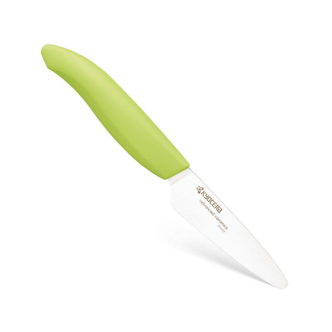 Kyocera GEN GREEN Keramik Schälmesser | Klinge 7,5 cm | ergonomisch geformter Griff | extrem scharfe