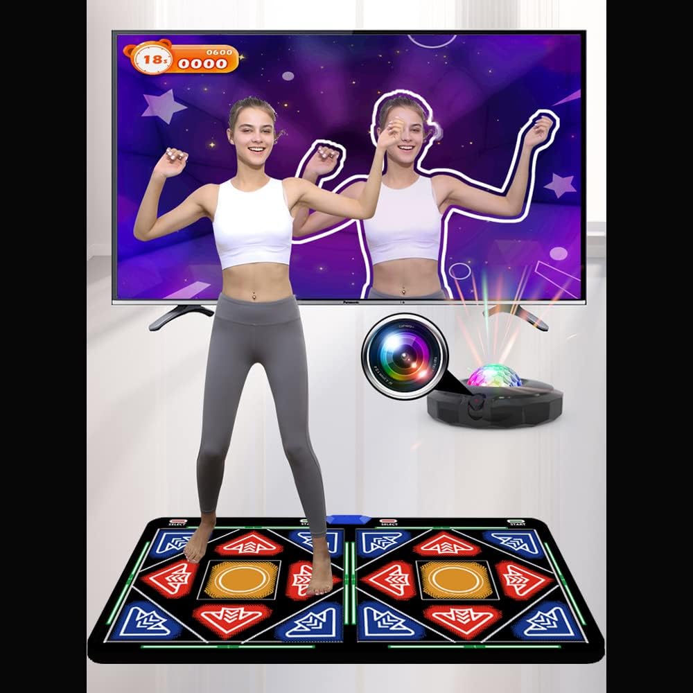 Elektronische Tanzmatte mit Kamera, 64G Speicherkarte,enthält 1030 Spiele, 81 Musikvideos und 650 Li