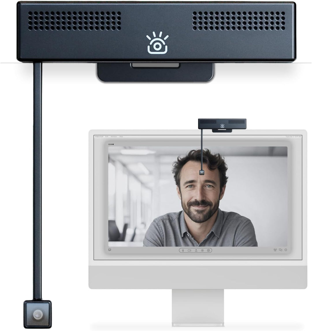 Pro 4K HD Webcam mit Mikrofon und Sichtschutzklappe,Augenkontakt-Webcam,Plug&Play mit automatischer