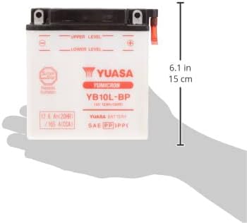 YUASA BATTERIE YB10L-BP offen ohne Saeure, 135 mm x 90 mm x 145 mm