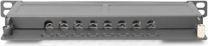 DIGITUS CAT 6A Patch Panel, geschirmt,8-Port 1/2HE, 10", Rack Mount,schwarz RAL 9005, DN-91608S-SL-E