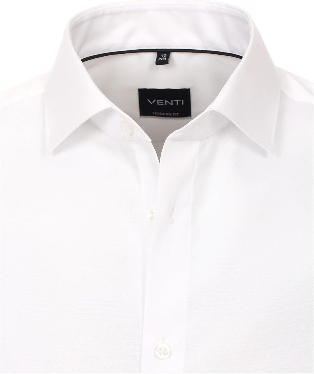 Venti Herren Popeline Hemd uninah 001980 Modern Fit 36 Schneeweiss, 36 Schneeweiß