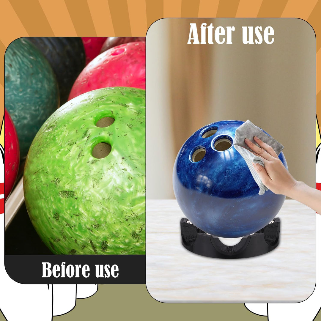 Bowlingkugel Halter, Robuster Bowlingkugel-Becherhalter mit 360°Drehfunktion Bowling Polish Spinner