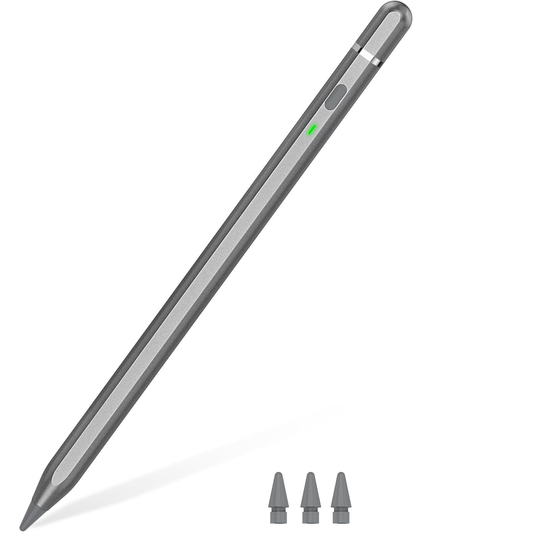 KIROSA Stift für iPad 2018-2023, iPad Stift mit USB-C Schnellladung, Neigung &amp; Handflächenabweisung,