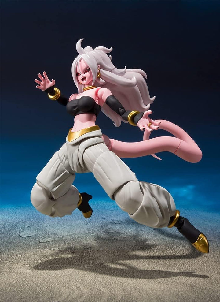 BANDAI -65161 Dragonball Dragon Ball Fighter Z Android 21 SHF, Mehrfarbig, 65161