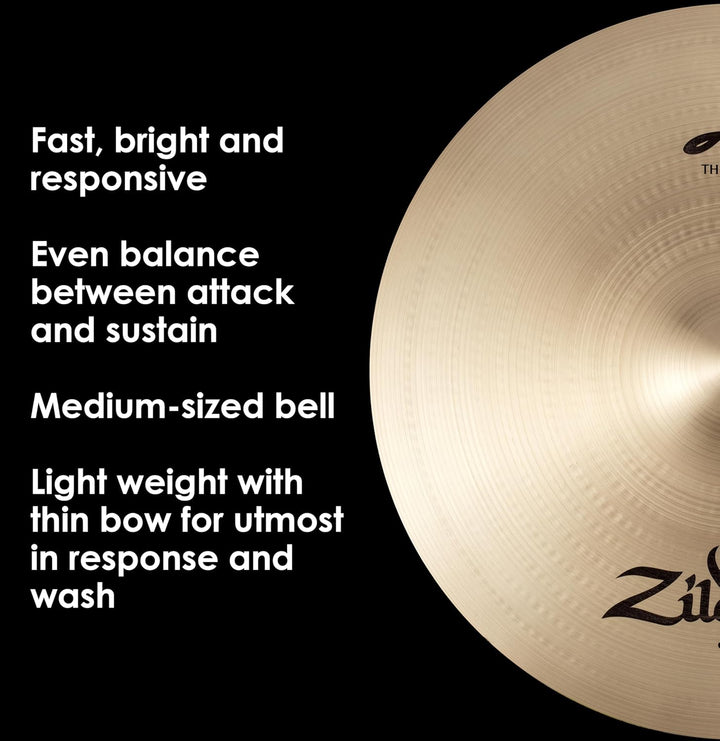 Zildjian A Zildjian Series - 18" Thin Crash Cymbal MultiColored 18 Zoll Thin, 18 Zoll Thin