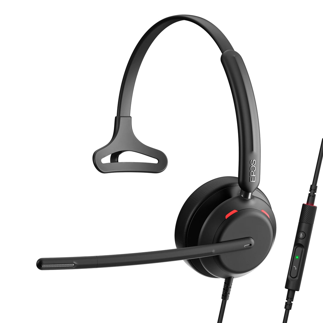 EPOS IMPACT 730 - Mono kabelgebundenes USB-C & USB-A-Headset mit Noise-Cancelling-Mikrofon, In-Line-
