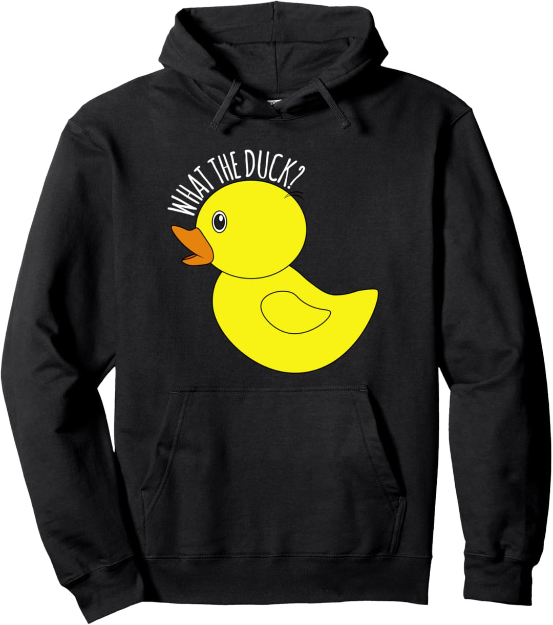 What The Duck Rubber Duck Funny Pullover Hoodie