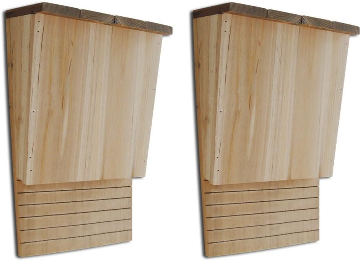 Festnight 2er-Set Fledermaushaus Fledermaushotel Fledermauskasten 22 x 12 x 34 cm