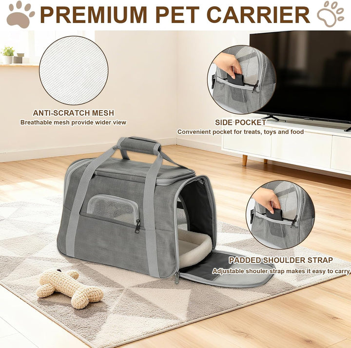 Romon Transportbox Katze Katzentransportbox, Katzentransporttasche Haustiertragetasche Katzentrageta