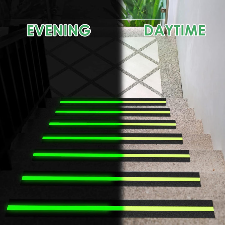 Antirutsch Klebeband Glow, OQingluian 5cm*10m, Antirutsch Treppe, Antirutsch Klebeband Leuchtet im D