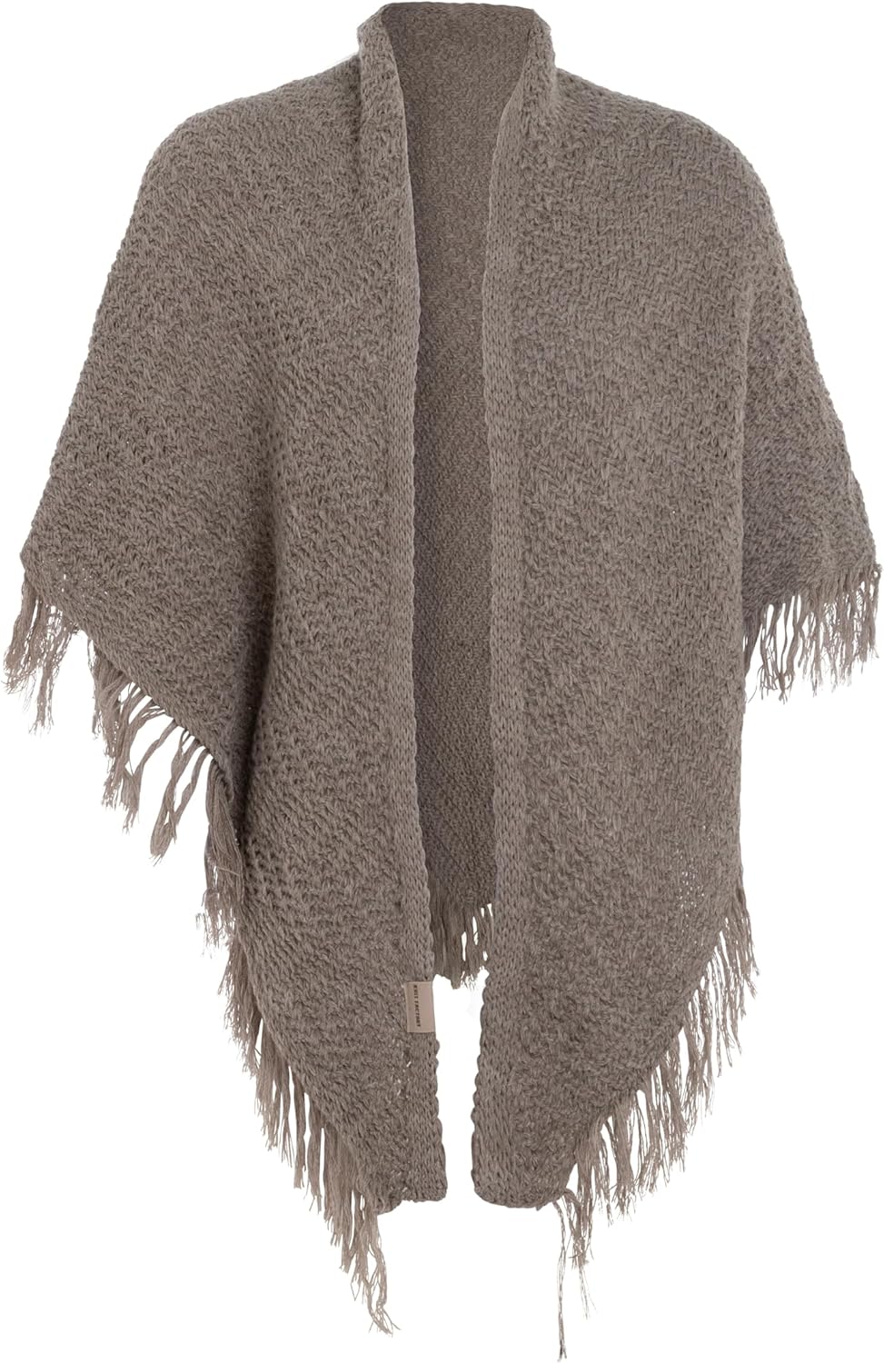 KNIT FACTORY - Dreiecksschal Amber - Damen Strickschal mit Wolle - Umschlagtuch für den Herbst und W