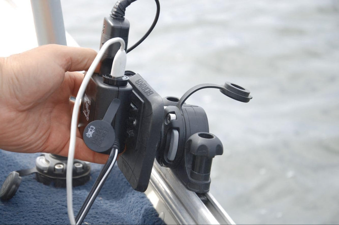 Set: Fasten Teleskop Geberstange + Halterung [C-Shaped Basis] Vertikal für Kajak