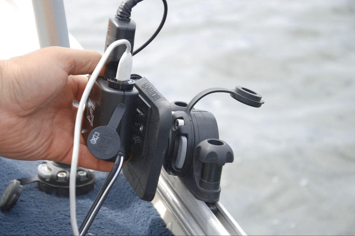 Set: Fasten Teleskop Geberstange + Halterung [C-Shaped Basis] Vertikal für Kajak