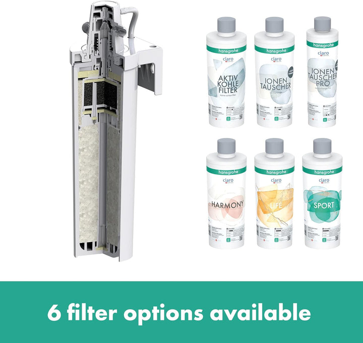 hansgrohe Küchenarmatur Aqittura M91 mit Wasserfilter, 3 Wege Wasserhahn Küche mit Auslauf Höhe 240