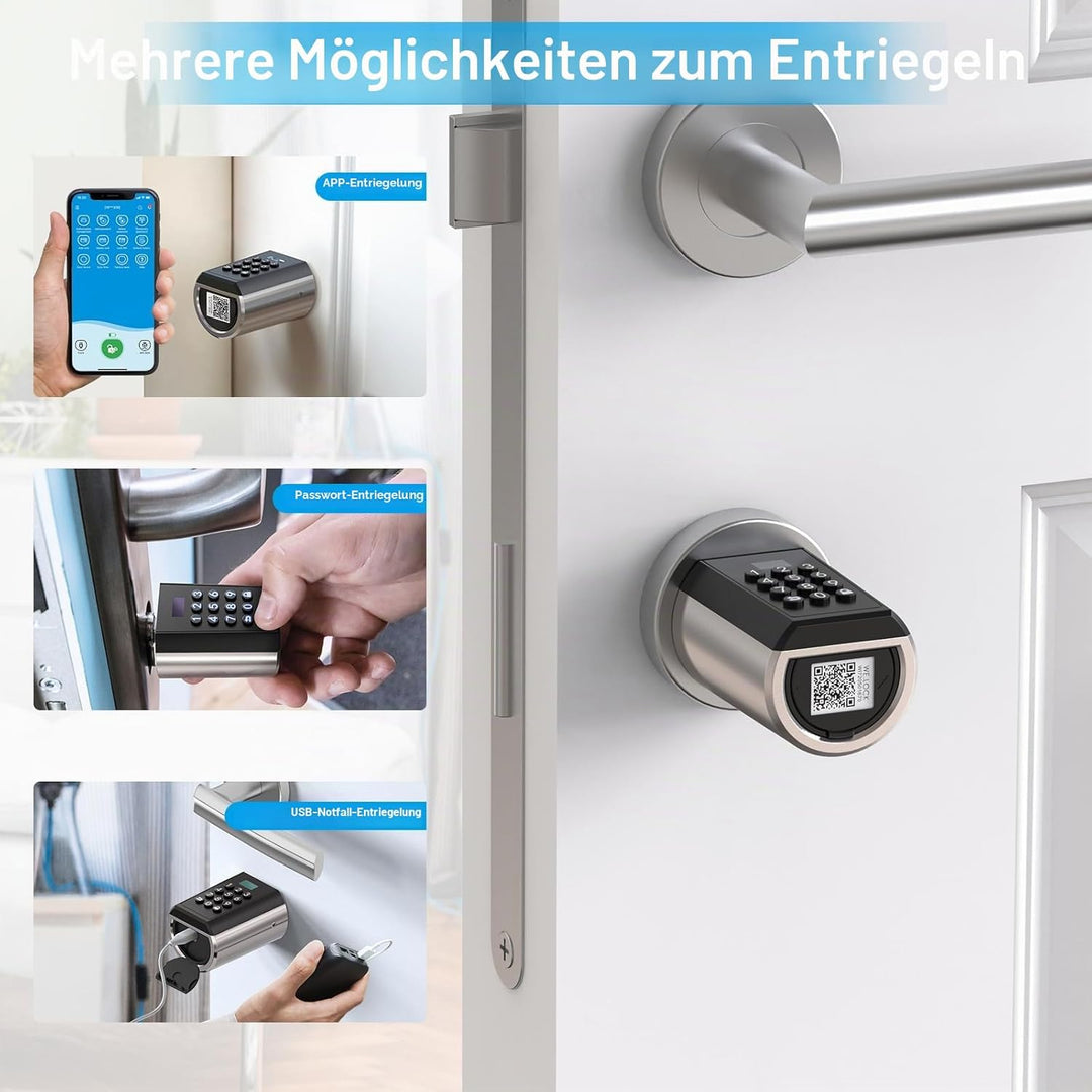 WELOCK PBL41 Elektronisches Zahlencode Schliesszylinder Haustür IP65 Elektronisches Türschloss mit B