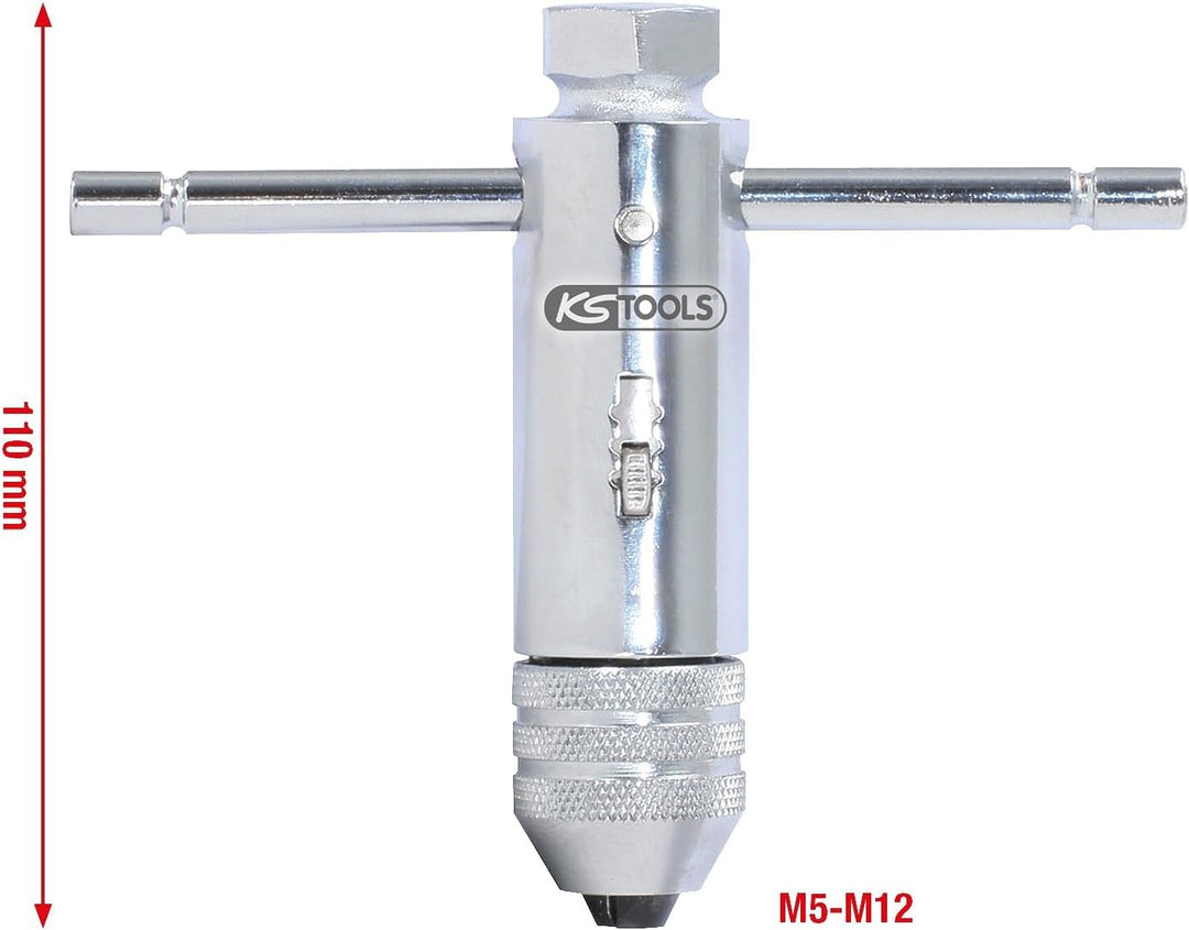 KS Tools 331.0665 Werkzeughalter mit Umschalt-Ratschenkopf, 100mm 100 mm Single, 100 mm Single