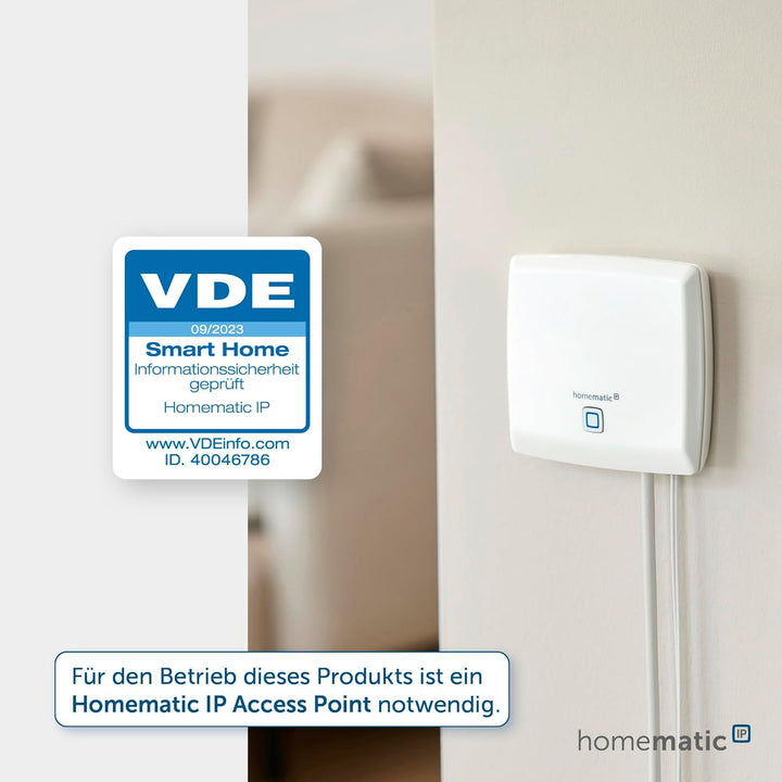 Homematic IP 5er Set Smart Home Heizkörperthermostat – Flex, digitaler Thermostat Heizung, Steuerung